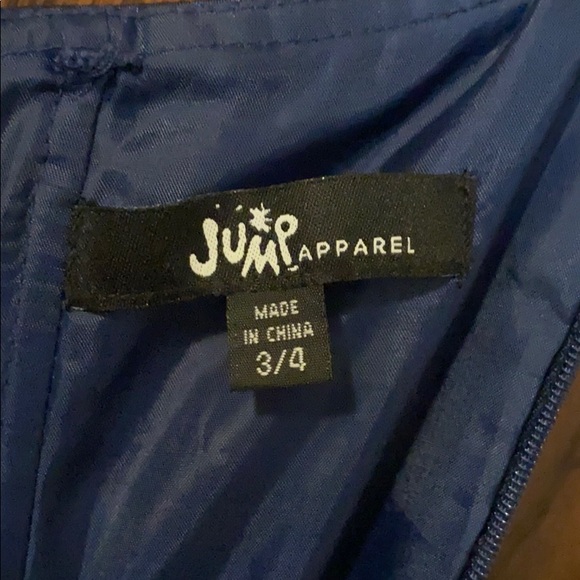 Strapless Navy Shimmery Homecoming Dress - Picture 6 of 6